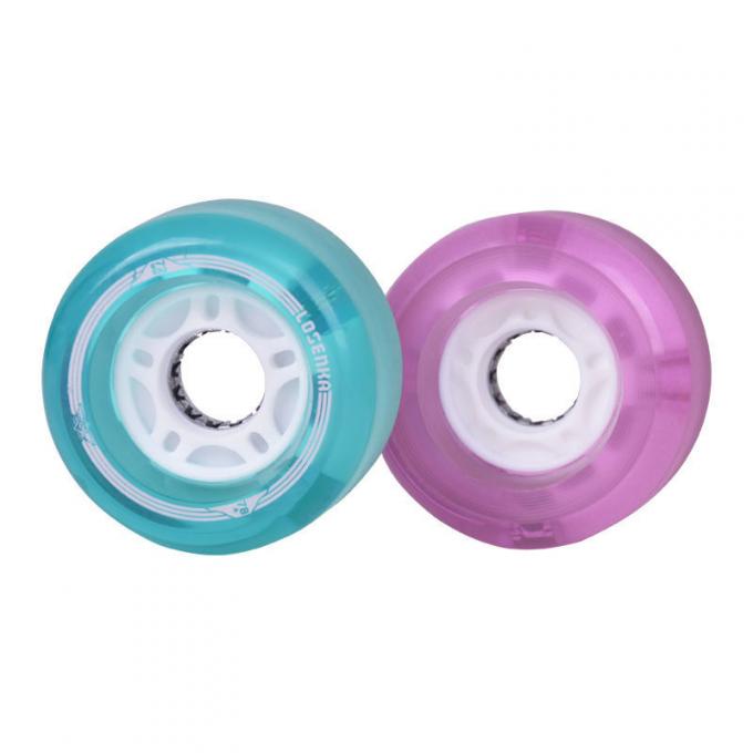 50MM-59MM LEDライトスケートボードホイール PU クルーザー スケートボードホイール 1